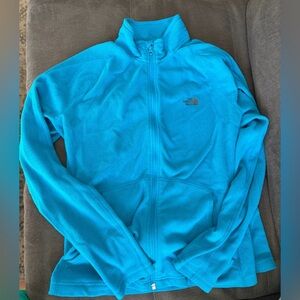 The North Face Women's Vibrant Blue Fleece zip up Jacket